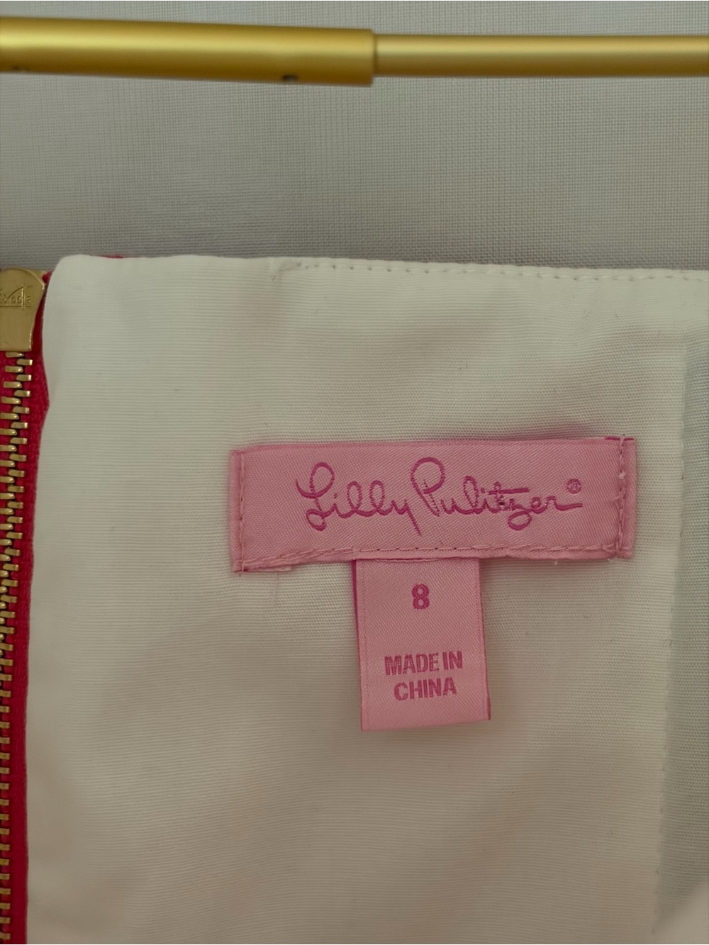 Lilly Pulitzer Pink and White Striped Strapless Peplum Dress - Picture 12 of 13